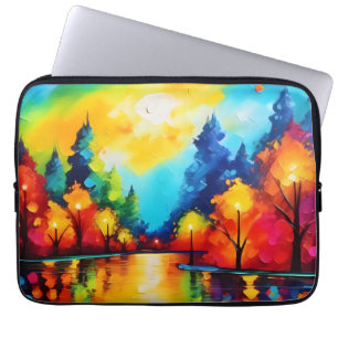 Enchanted Forest Sunset Laptop Sleeve