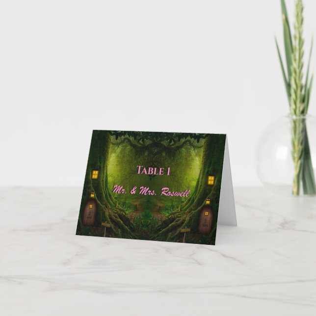 Enchanted Forest Table Cards (Front)