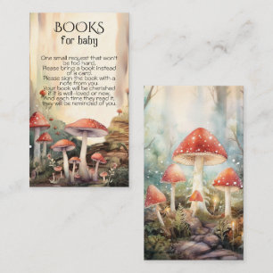 Enchanted Forest Toadstool Mushroom Books for baby Business Card