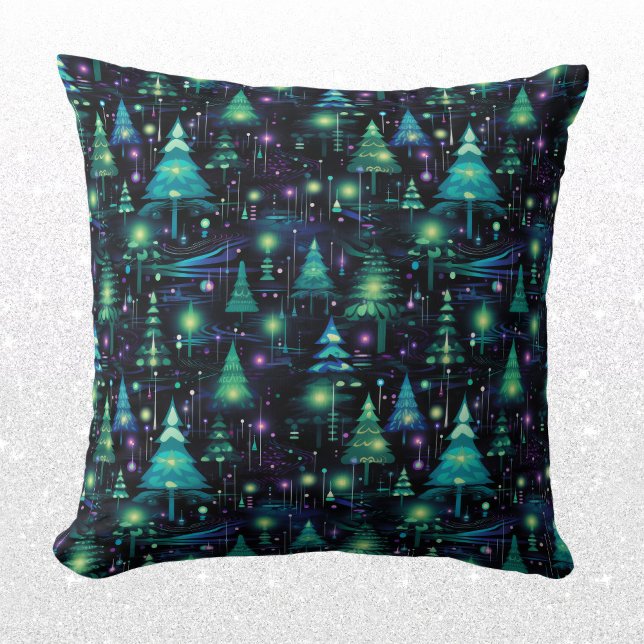 Enchanted Forest Tree Pattern Throw Pillow (Creator Uploaded)