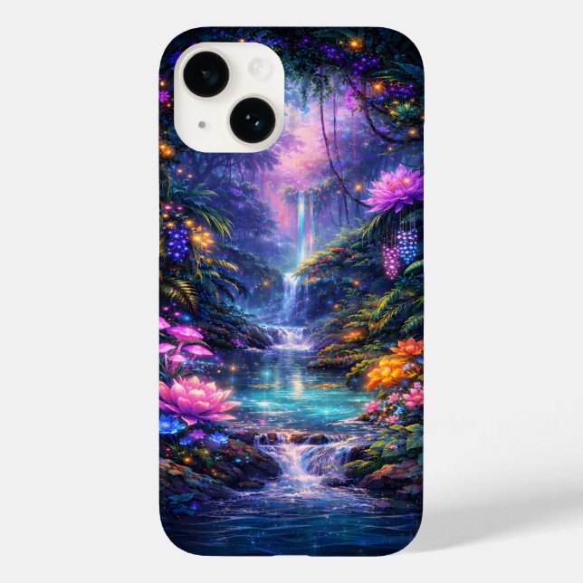 Enchanted Forest Waterfall Glow Case-Mate iPhone Case (Back)