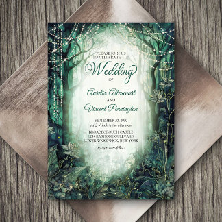Enchanted Forest Wedding Invitation