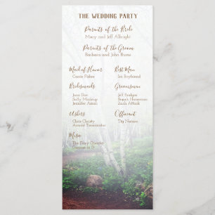Enchanted Forest Wedding Program
