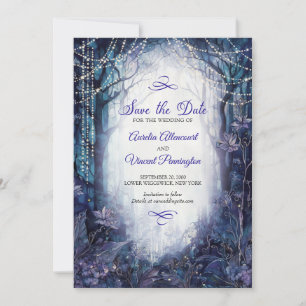 Enchanted Forest Wedding Save The Date