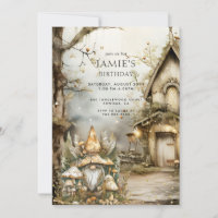 Enchanted Forest Woodland Gnome Kid's Birthday I