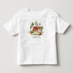 Enchanted Forest Woodlands Boy First Birthday  Toddler T-shirt