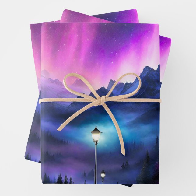 Enchanted Forest Wrapping Paper Sheet (In situ)
