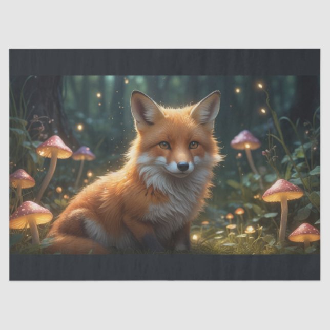 Enchanted Fox in the Woods Tissue Paper (Front)
