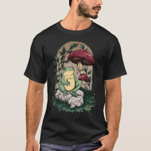 Enchanted Frogcore Tee  Fungi And Toad - Mushroom 