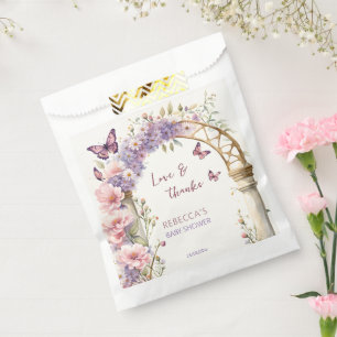 Enchanted garden butterflies baby shower favours favour bag
