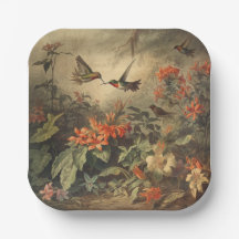 Enchanted Garden Hummingbird Party Hosting Art