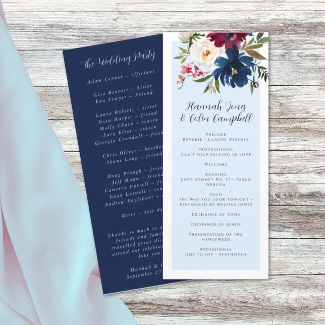 Enchanted Garden Light Blue Burgundy Navy Program (Creator Uploaded)