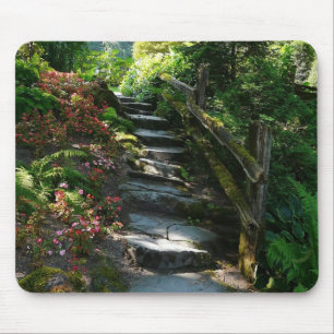 Enchanted Garden Path Mouse Pad