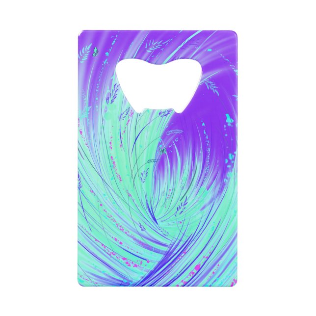 Enchanted gardens - Field of Illumination  Credit Card Bottle Opener (Front)