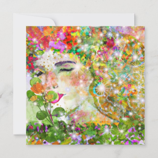 Enchanted Goddess Holiday Card (Front)