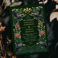 Enchanted Gothic Raven Snapdragon Wedding