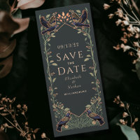 Enchanted Gothic Raven Wedding Save the Date