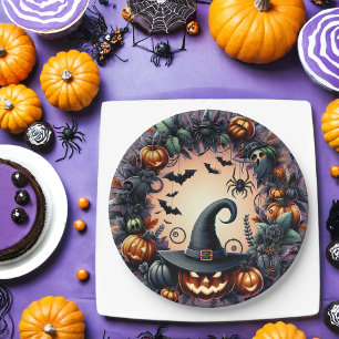  Enchanted Halloween Night Paper Plates