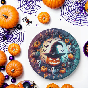  Enchanted Halloween Night Paper Plates