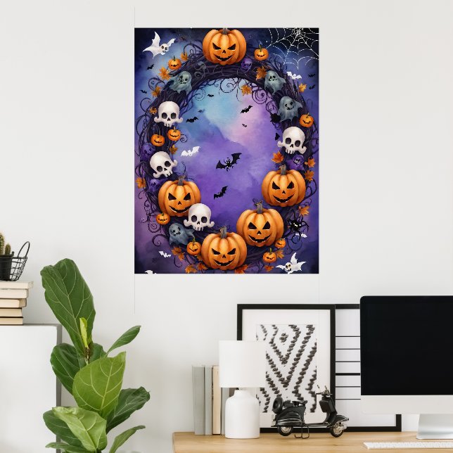 Enchanted Halloween Night Poster (Home Office)
