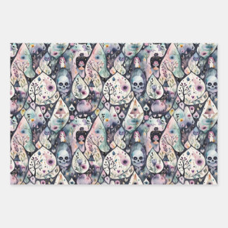 Enchanted Halloween Night Wrapping Paper Sheet