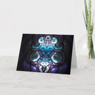 Enchanted Heart Fractal Greetings Cards