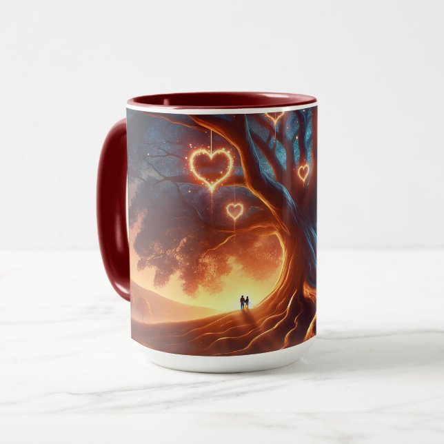 Enchanted Heart Tree Mug (Front Left)