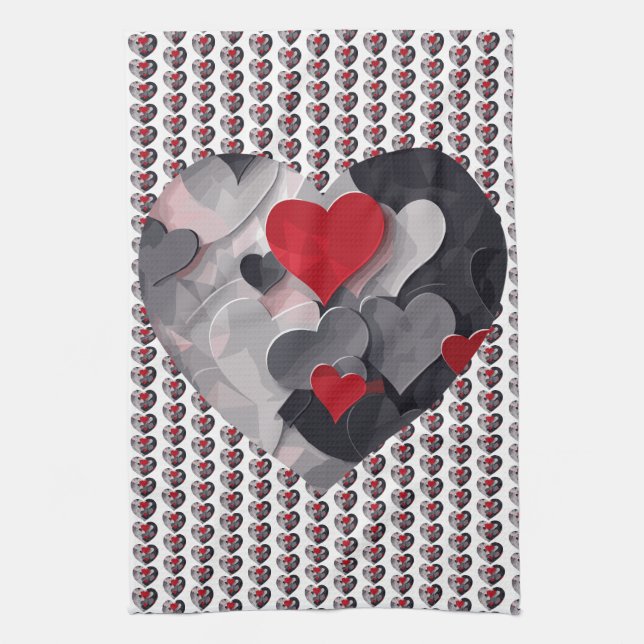 Enchanted Hearts Kitchen Towel (Vertical)