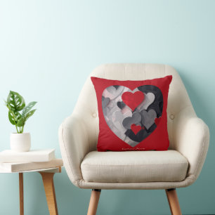 Enchanted Hearts Throw Pillow