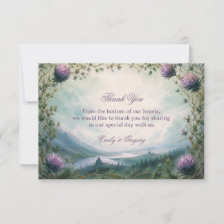 Enchanted Highland  Artwork Celtic Thank You Card