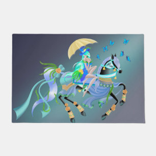 Enchanted Horse Ride  Doormat