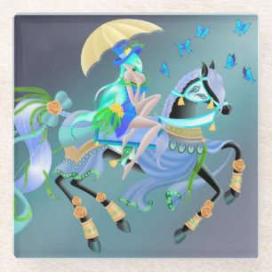 Enchanted Horse Ride Glass Coaster