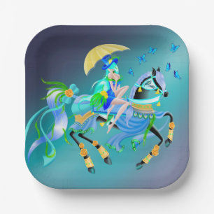 Enchanted Horse Ride Paper Plate