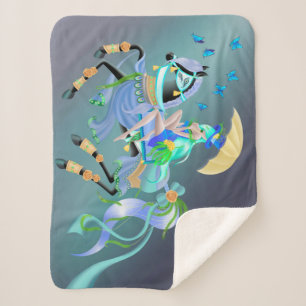 Enchanted Horse Ride Sherpa Blanket