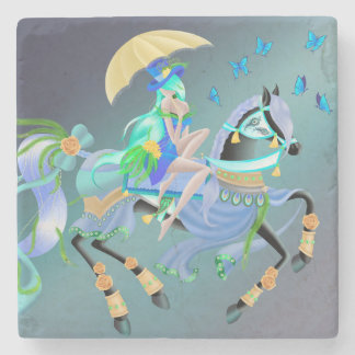 Enchanted Horse Ride  Stone Coaster