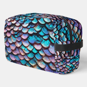 Enchanted Hues: Allure of Pastel Mermaid Scales Dopp Kit