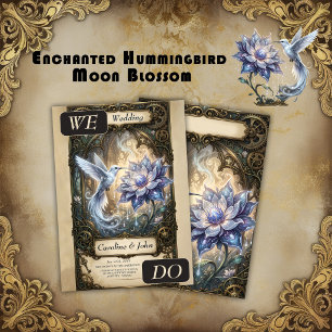 Enchanted Hummingbird & Moon Blossom. Invitation