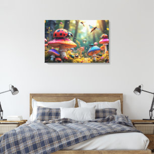 Enchanted Insect Carnival Canvas Print
