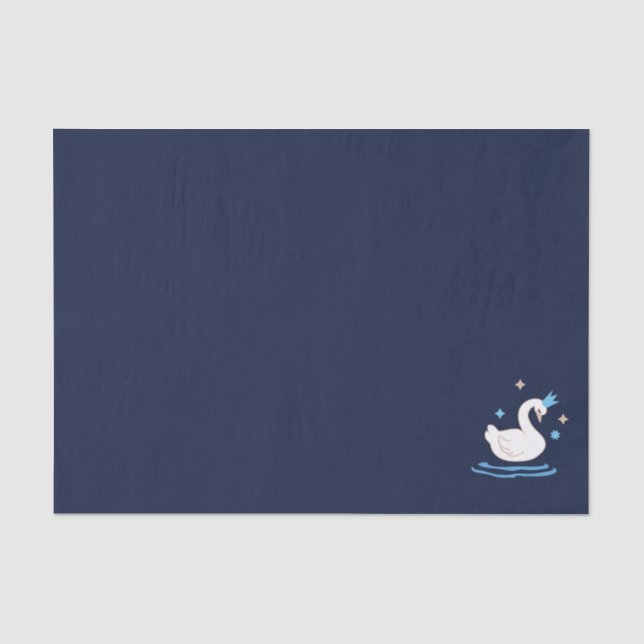 Enchanted Lake - Graceful Swan Tissue Paper (Front)