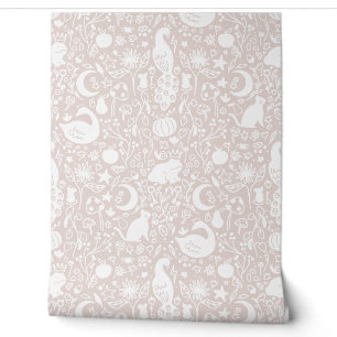 Enchanted Magic Garden Girl's Nursery Bedroom Wallpaper