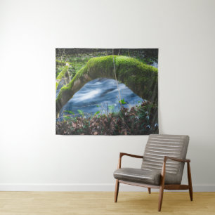 Enchanted magical forest tapestry