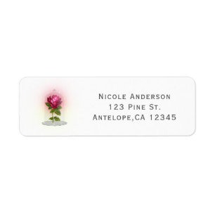 Enchanted Magical Red Rose Wedding Party Custom