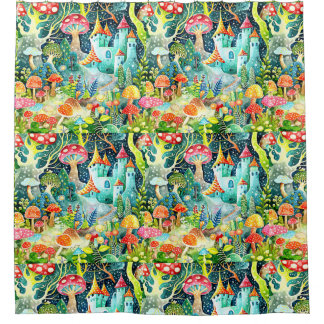 Enchanted, magical, shower curtain