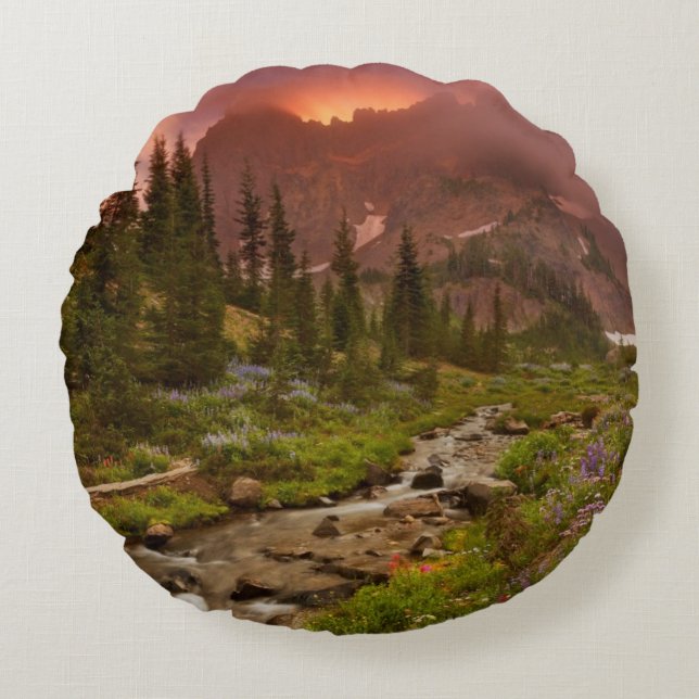 Enchanted Meadows Round Pillow (Front)