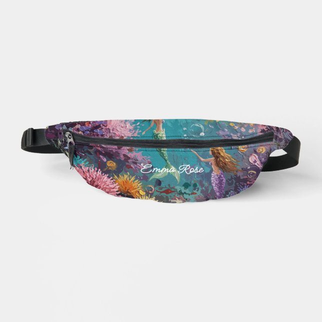 Enchanted Mermaid Underwater Scene Fanny Pack (Front)