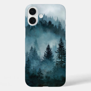 Enchanted Midnight Blue Forest iPhone 16 Plus Case