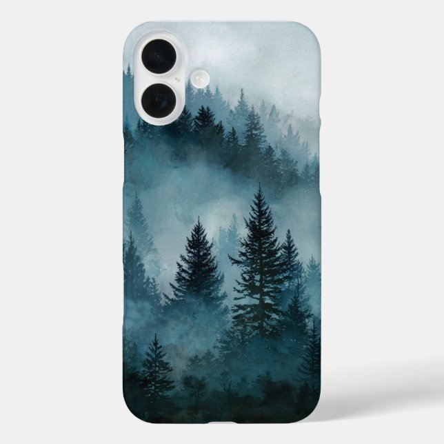 Enchanted Midnight Blue Forest  Case-Mate iPhone Case (Back)