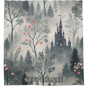 Enchanted Misty Forest with Dark Castle – Ethereal