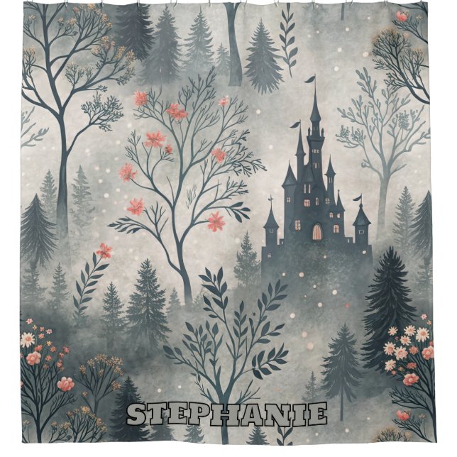 Enchanted Misty Forest with Dark Castle – Ethereal (Front)