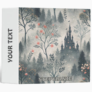 Enchanted Misty Forest with Dark Castle – Ethereal Binder
